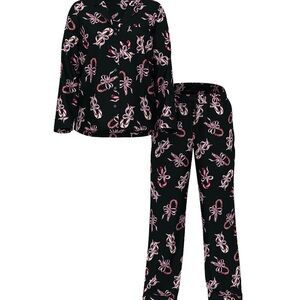 Victoria’s Secret Signature Satin Pajama Set limited Festive Candy Cane Print